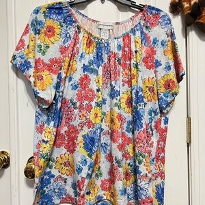 Cathy Daniels Women's Floral Top - Multicolor